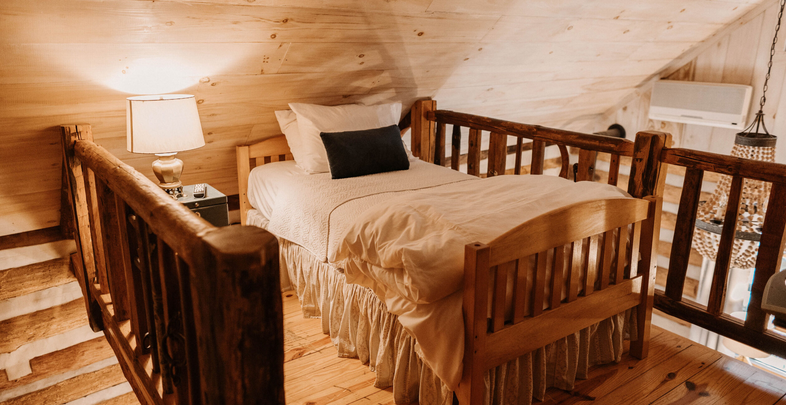 Two beds in the Blacksmith Shop