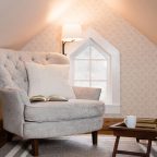 Sitting area nook in dormer