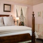 Luxurious four-poster bed in North Carolina bed and breakfast