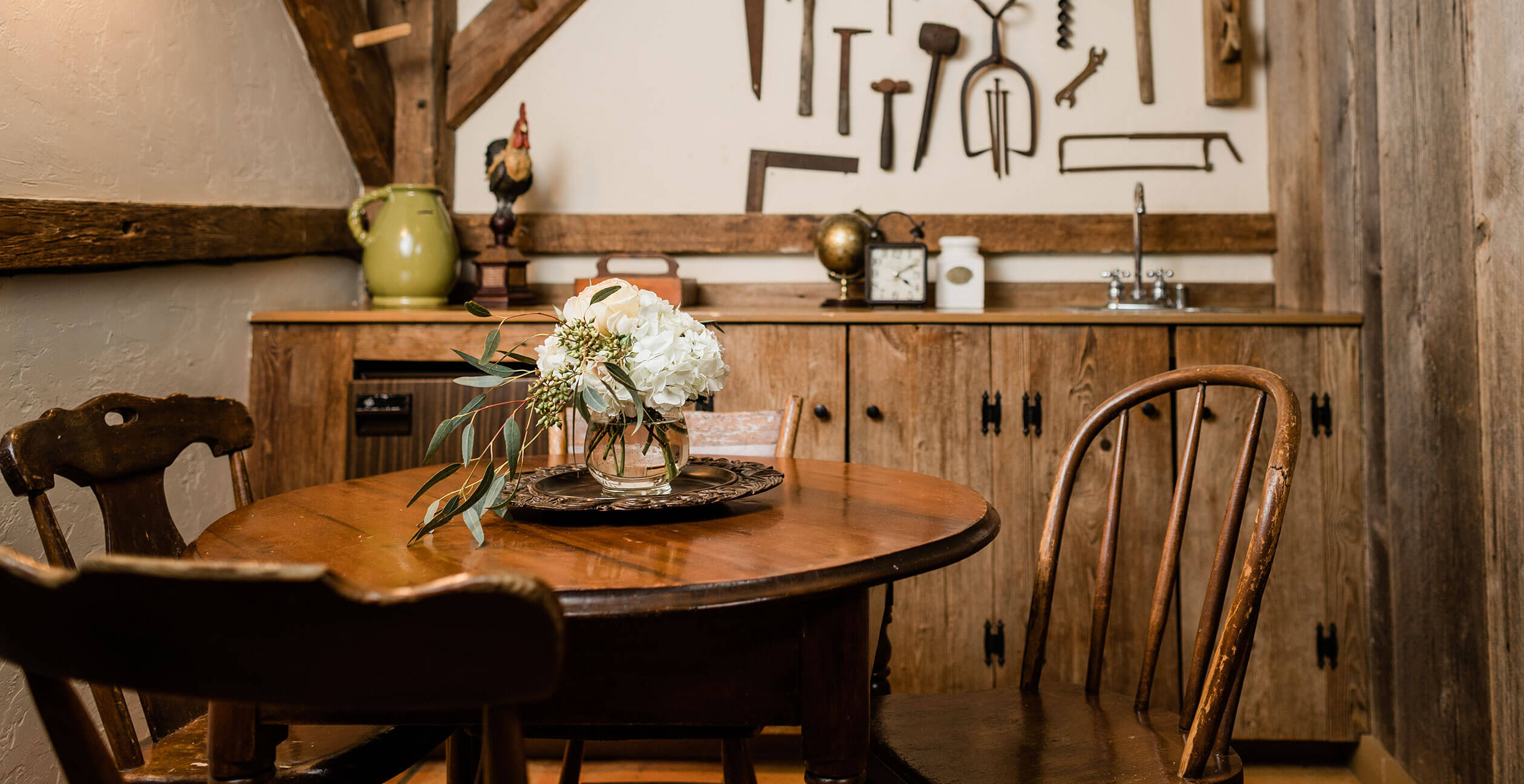 Dining area in the Woodwork Shop