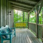 Rear porch at Gazebo Cabin