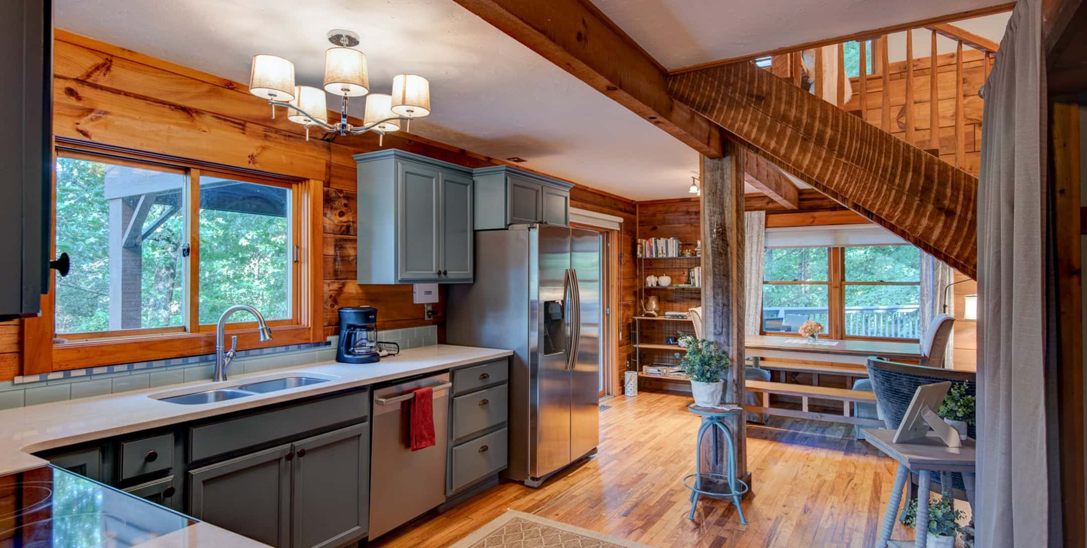 Large kitchen at Raspberry Hill