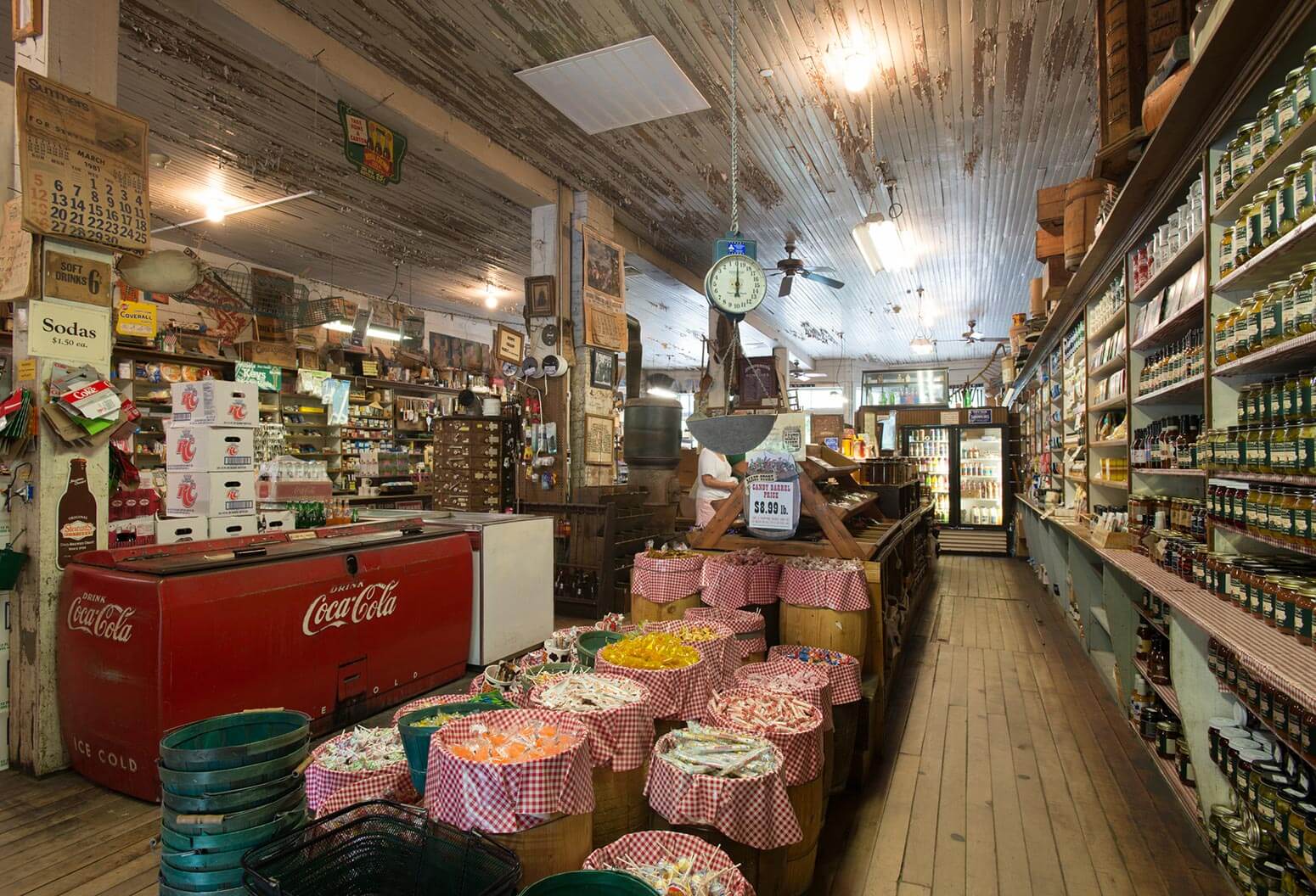 Interior of a general store