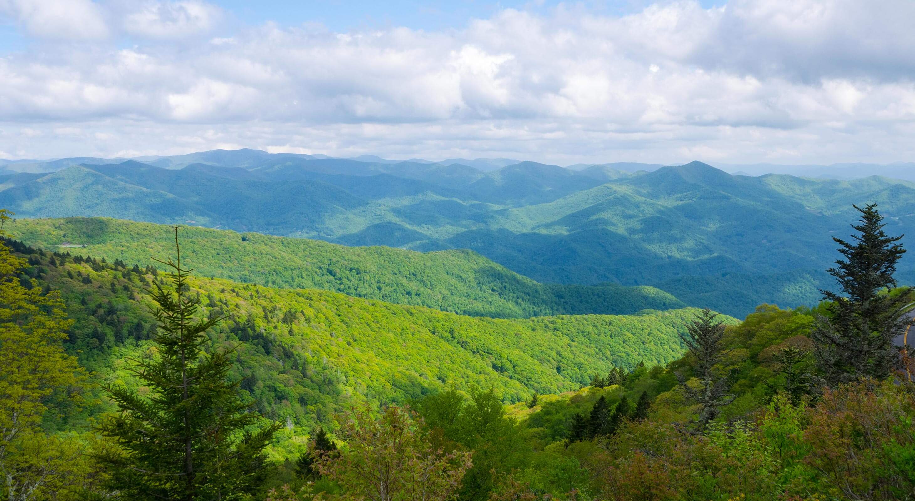 a panoramic shot of a valley