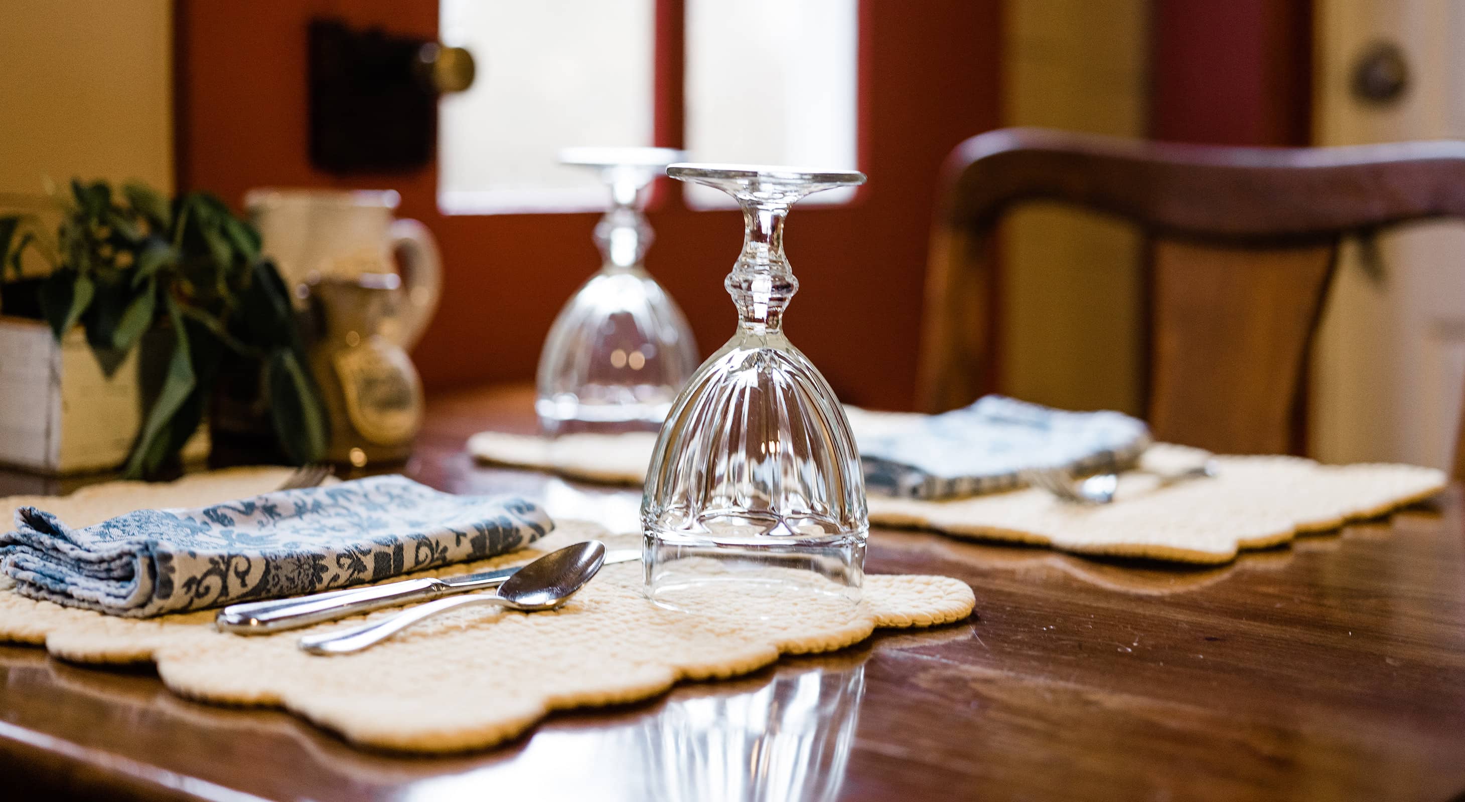 Table set for breakfast