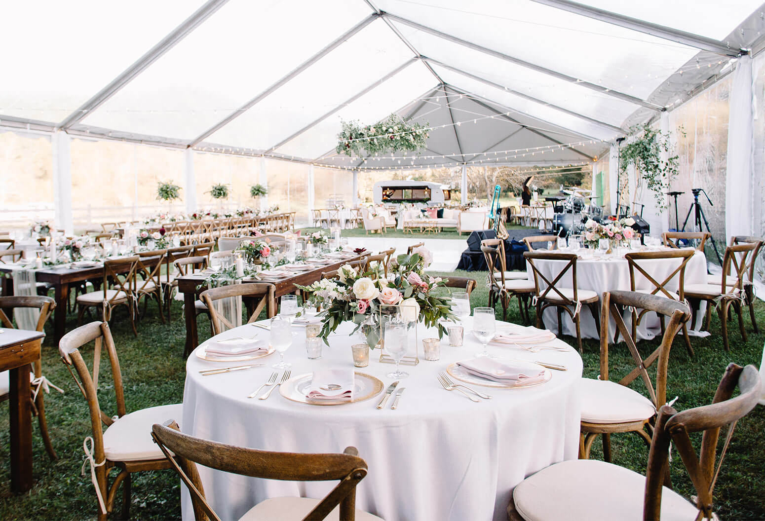 Wedding Reception under a tent