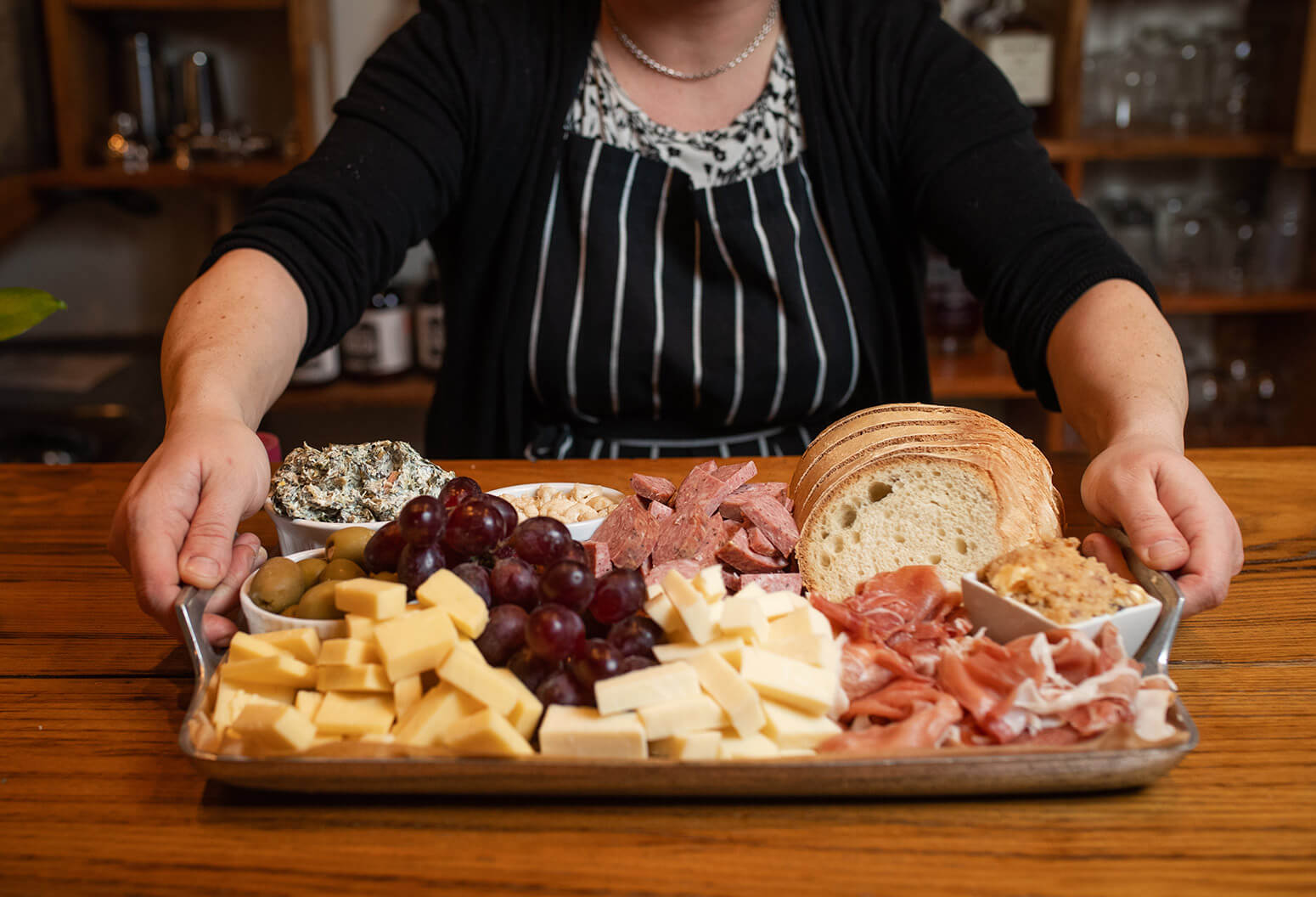 meat and cheese tray