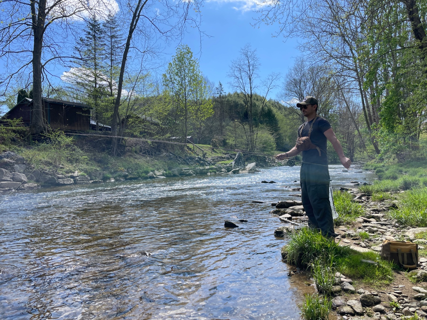 Fly fishing on the Watauga River